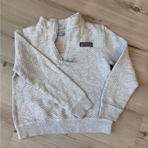 Girl Gray Quarter-Zip Pullover